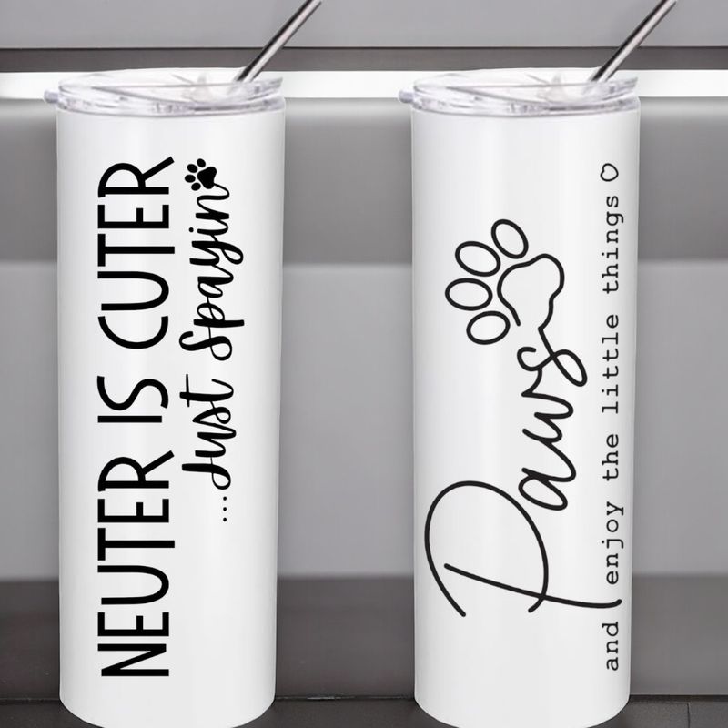 Stay Pawsitive Animal Rescue Fundraiser Tumbler
