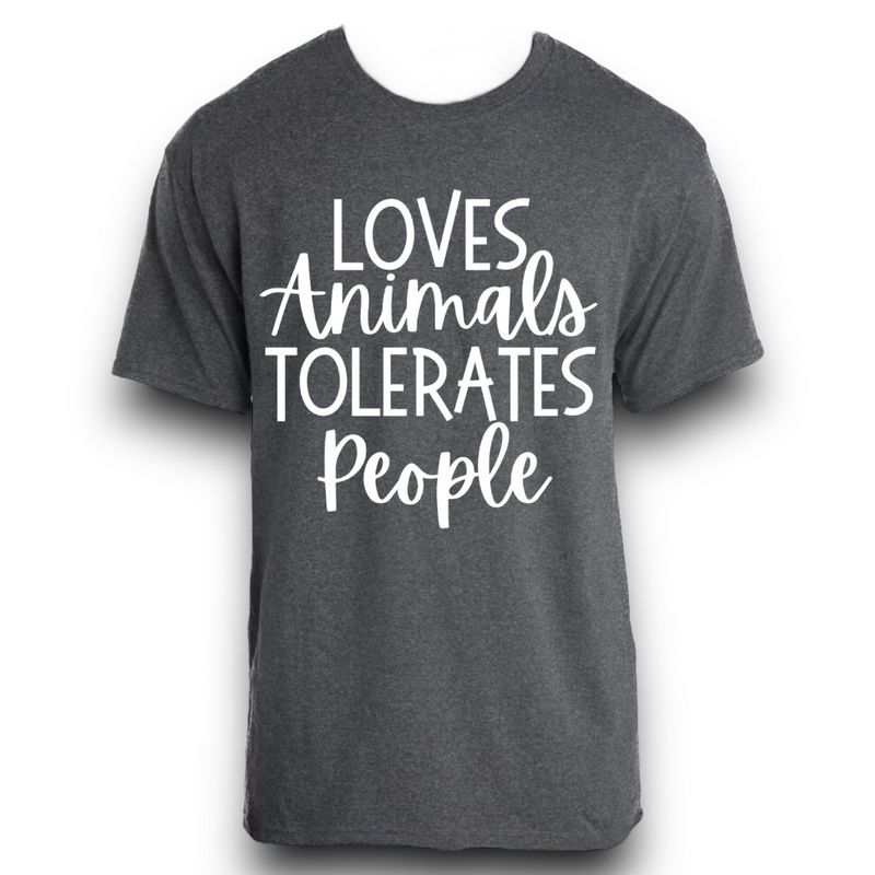 Loves Animals Tolerates People Shirt