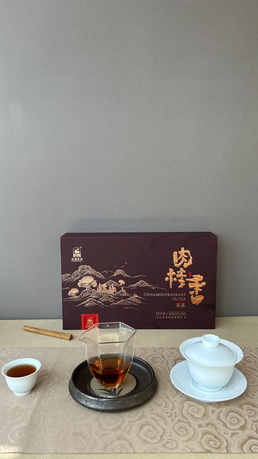 2024 Shaanxi Jingwei Fu tea  6 years aged &quot; Cinnamon Fragrance&quot; Fu tea 240g ( 24×10g)