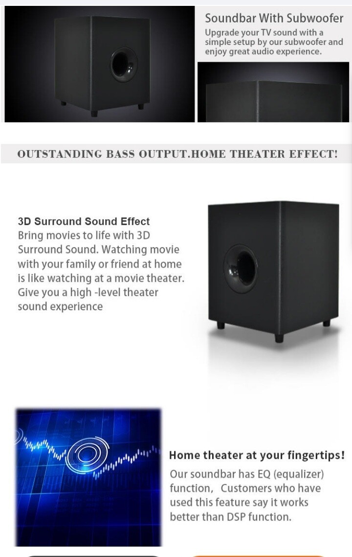 Bose sound bar &amp; woofer