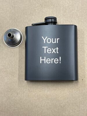 Laser Engraved Flask - Free Double Sided Engraving 