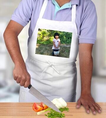 Custom photo apron - unisex apron, add your photos or text  - images will not wash out!