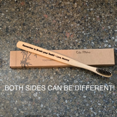 Custom laser engraved toothbrush sets