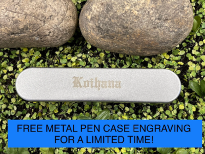 High Quality All Metal Custom Engraved Fountain Pen with FREE Metal Engraved Case - Multiple Colors!