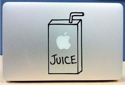 Apple Juice Cute Macbook Decal Laptop Sticker
