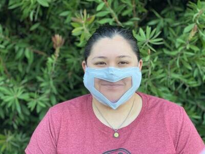 Clear adjustable face mask - Adult or Child Sized