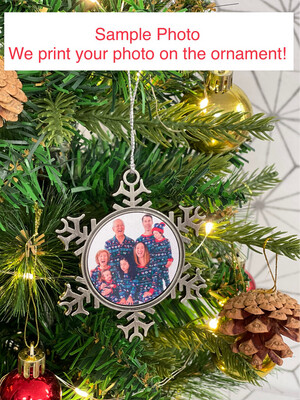 Custom Photo Snowflake Ornament - Double Sided!