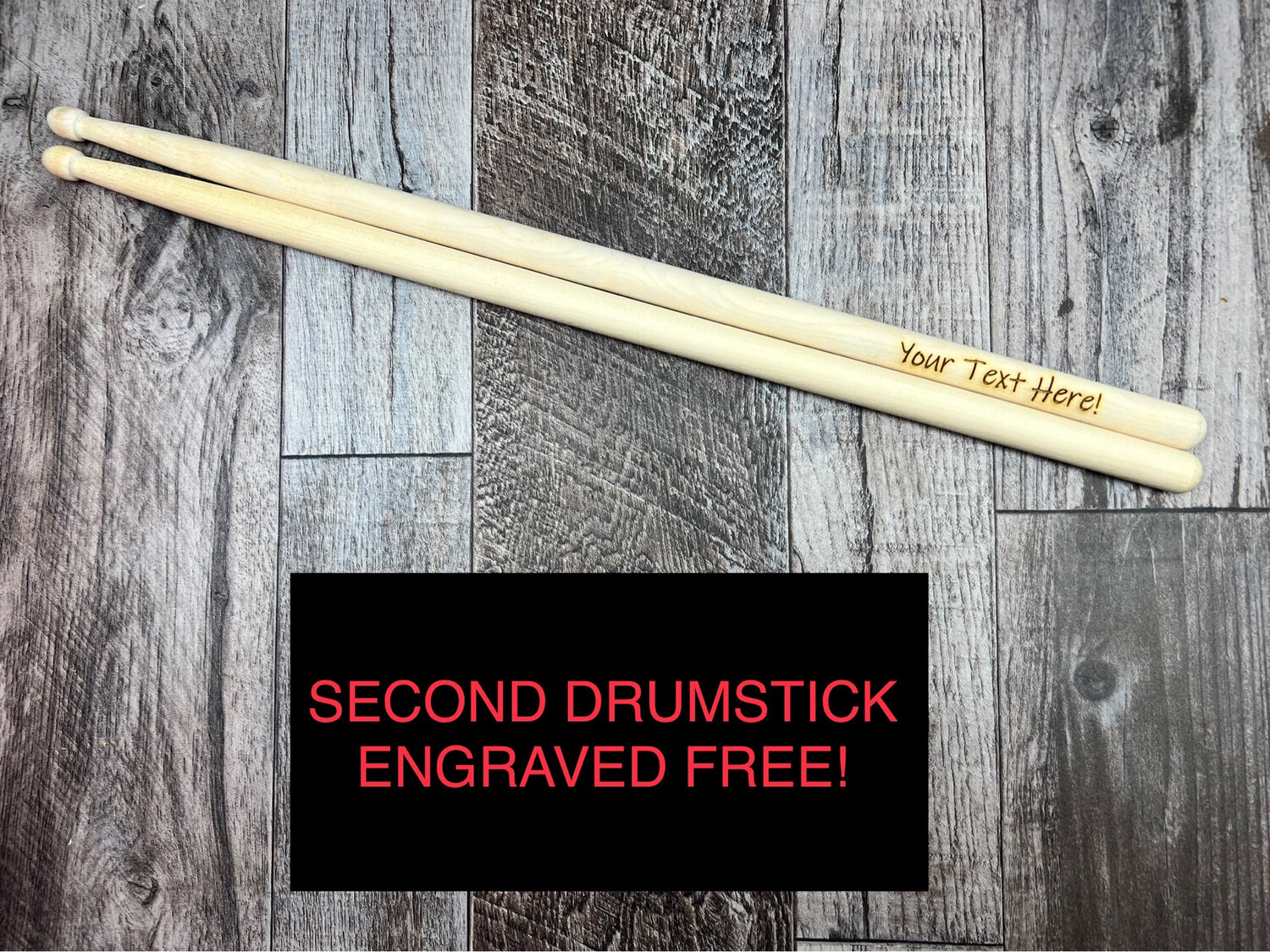 Personalized Engraved Drumsticks