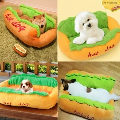 Funny hot dog bed