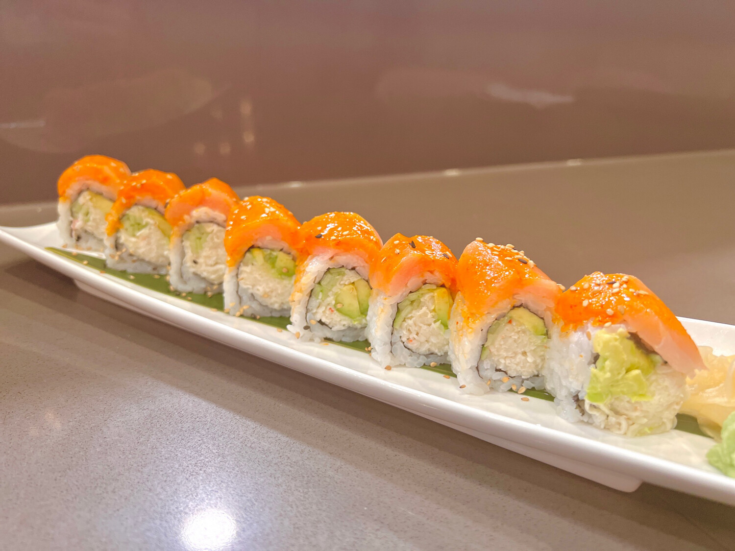 Spicy Tuna Covered California Roll