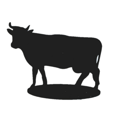 Ценник меловой "Корова" 110 х 80 мм