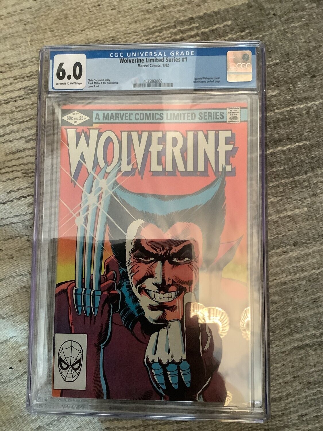 Wolverine Limited Series # 1 CGC 6.0