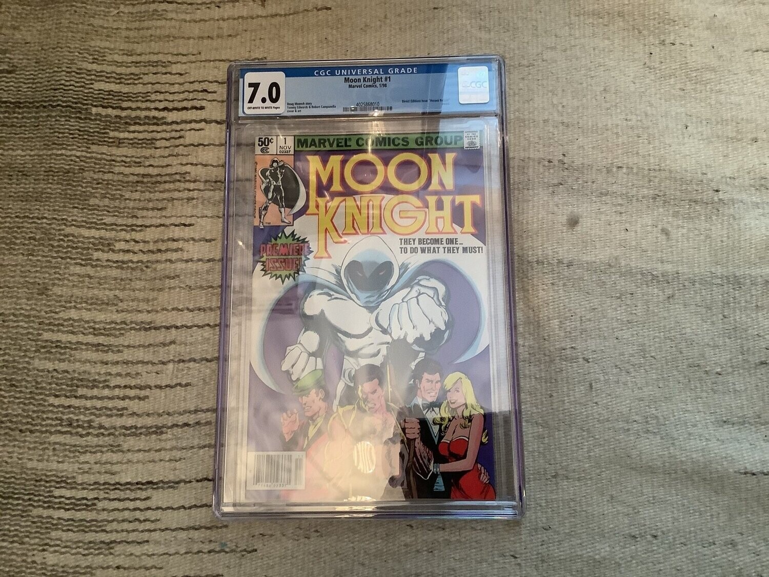 Moon Knight # 1 CGC 7.0 Direct Edition