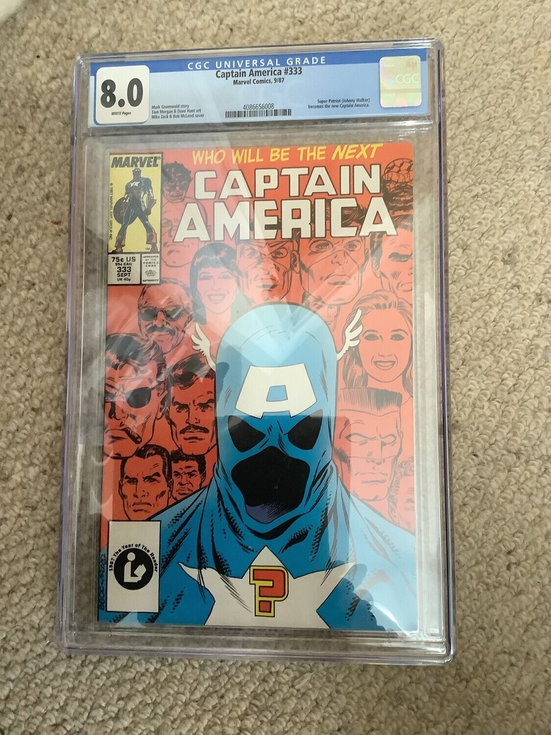 Captain America # 333 CGC 8.0 Comic