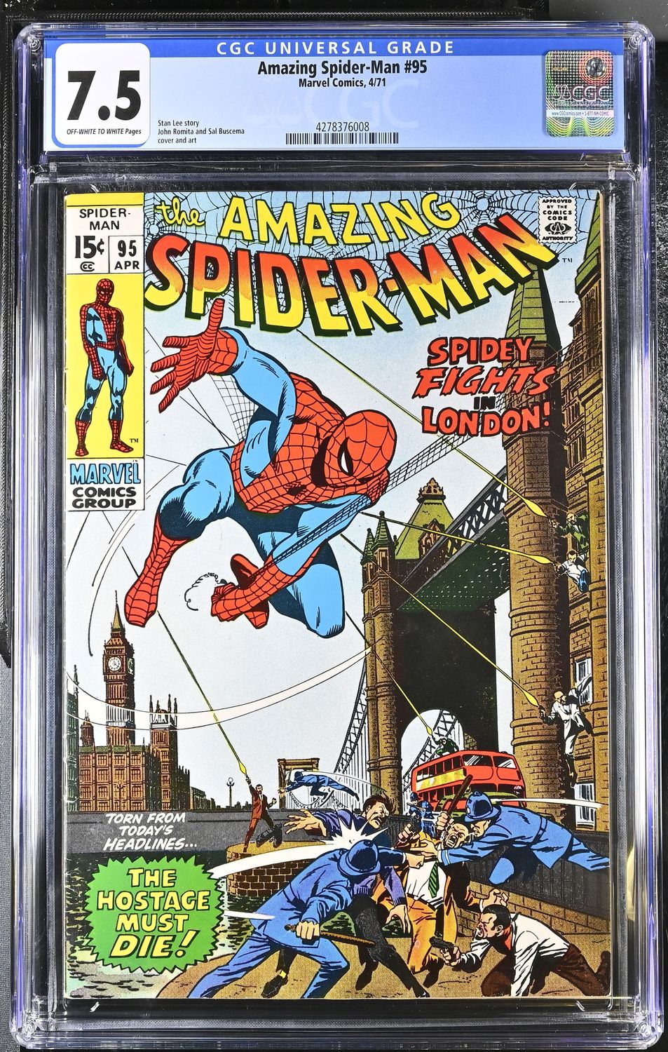 The Amazing Spider-Man Issue 95 CGC 7.5