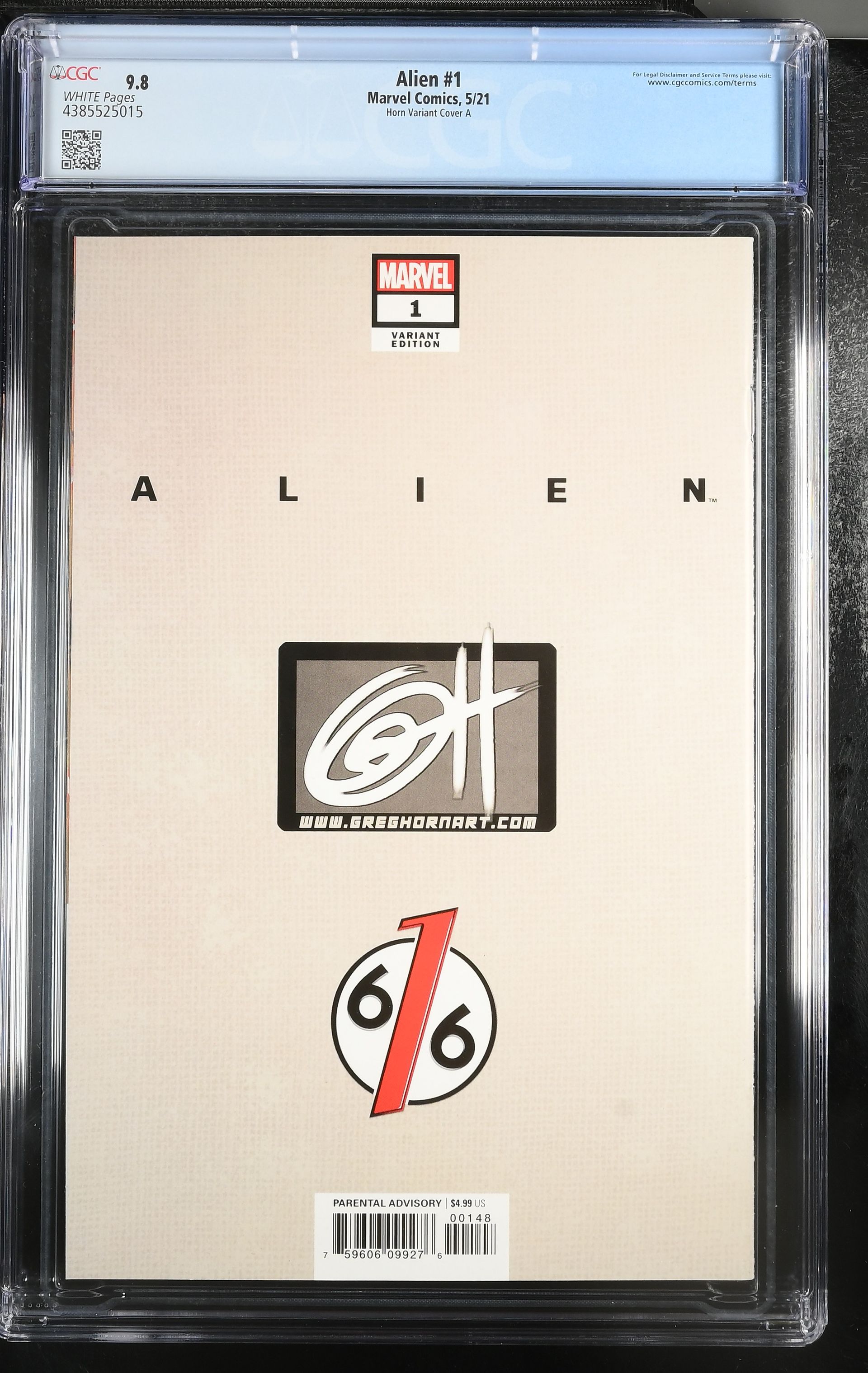 Alien Issue 1 Horn Variant CGC 9.8