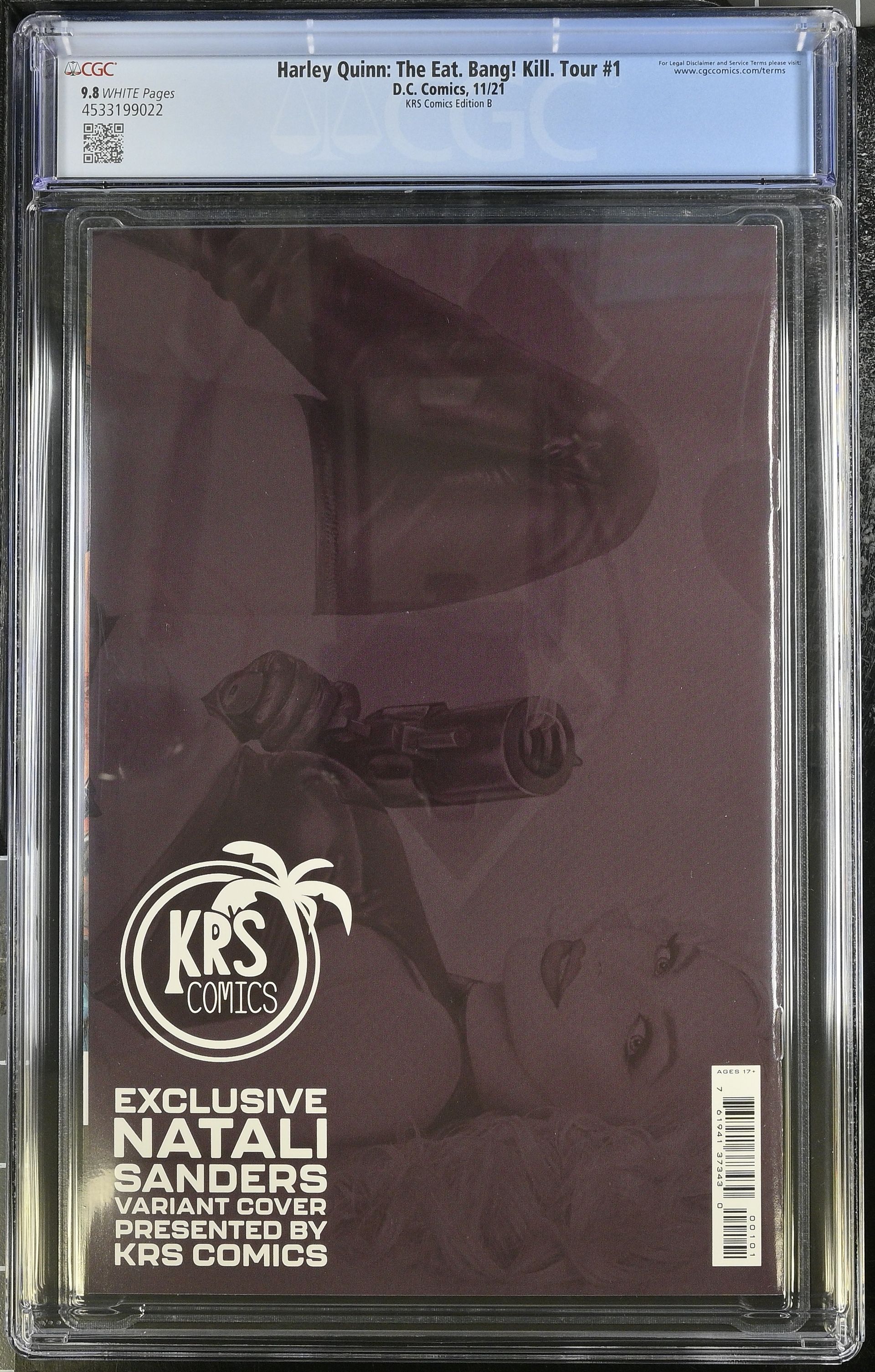 Harleey Quinn The Eat bang Tour Issue 1 CGC 9.8