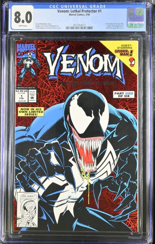 Venom Lethal Protector  Issue 1 CGC 8.0 Comic