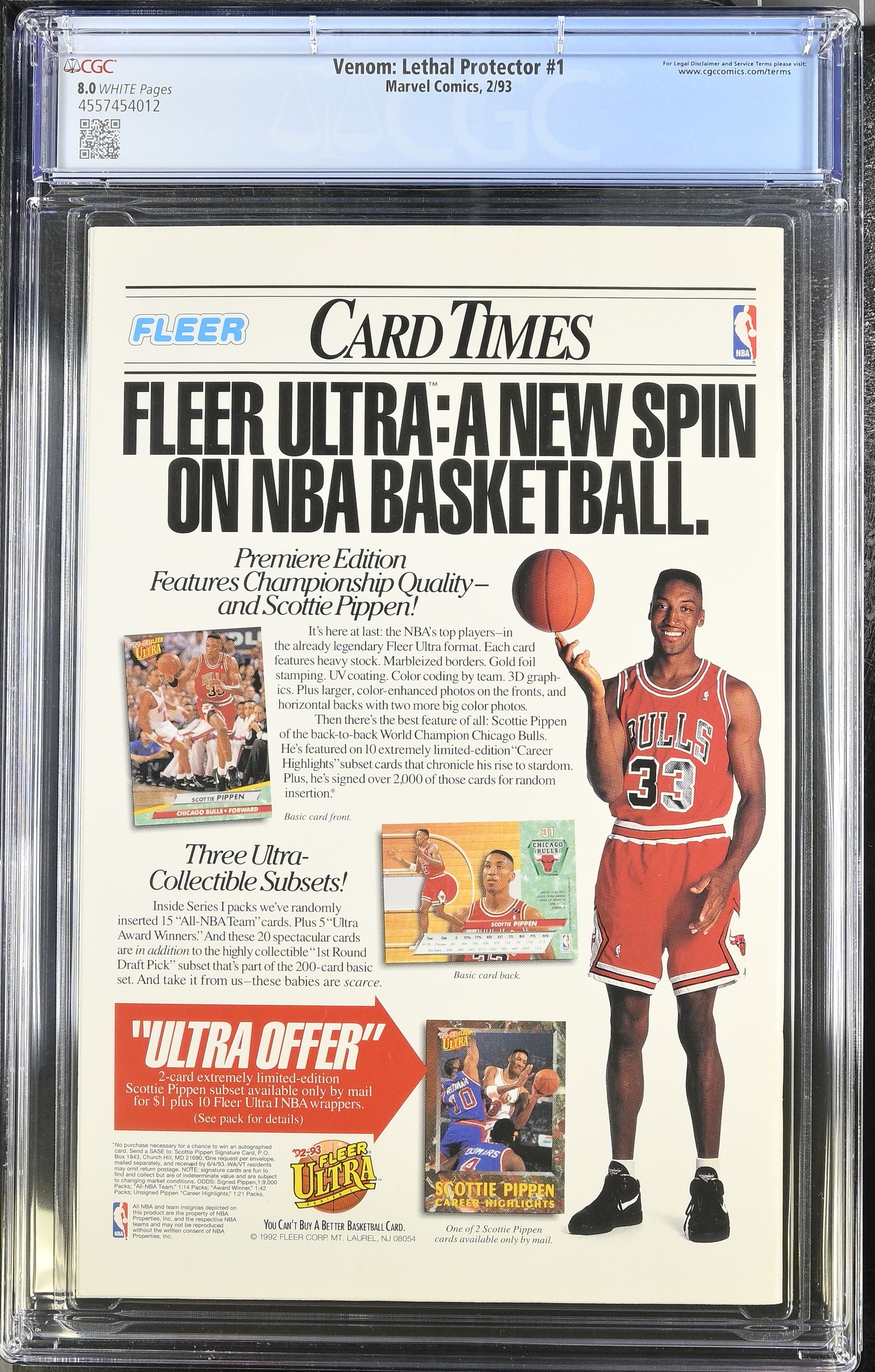 Venom Lethal Protector  Issue 1 CGC 8.0 Comic