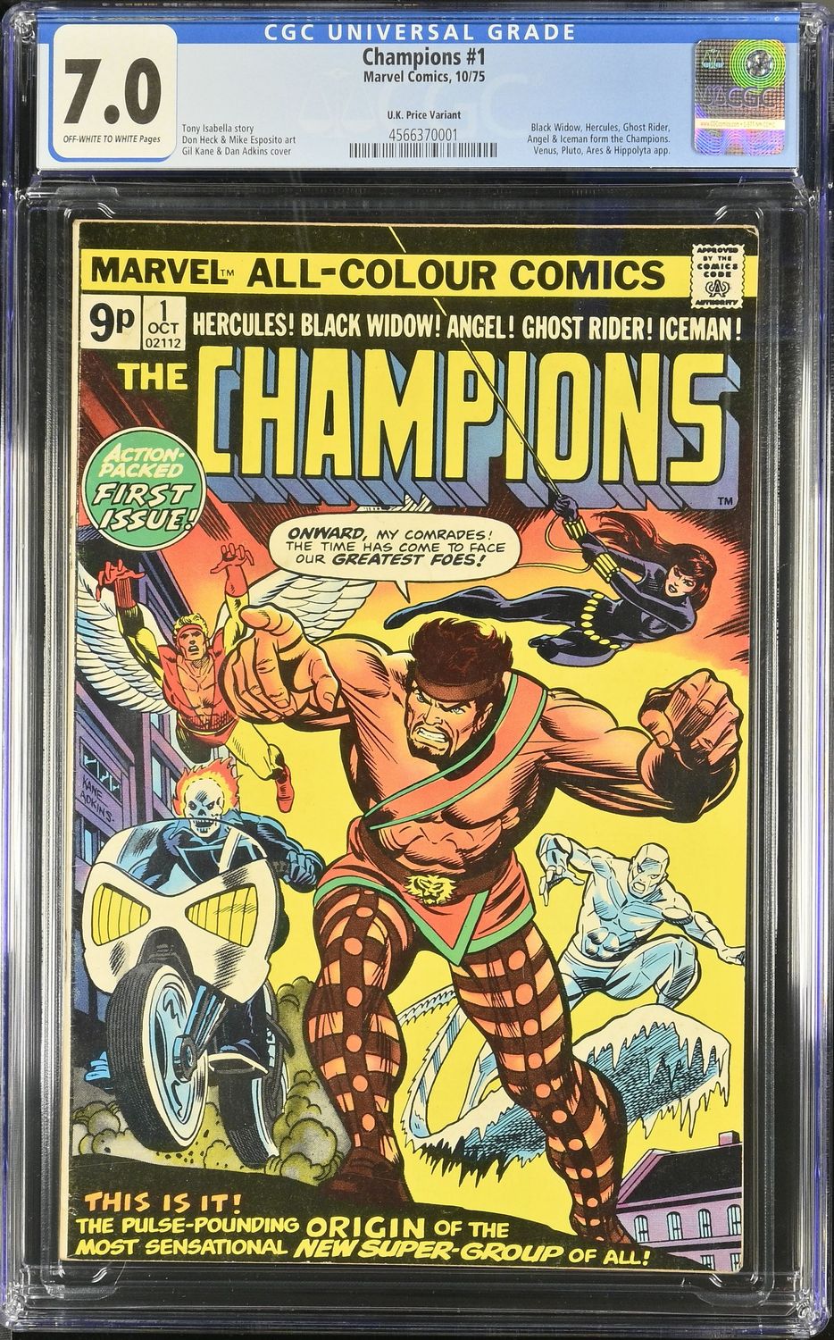 Champions 1 CGC 7.0 Comic