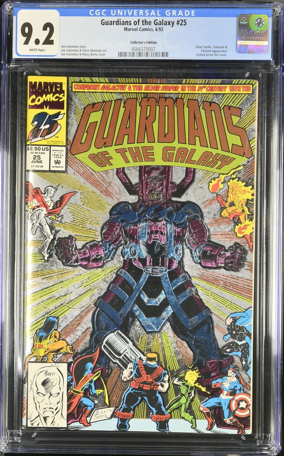 Guardians of the Galaxy 25 CGc 9.2 Comic Prism Cover