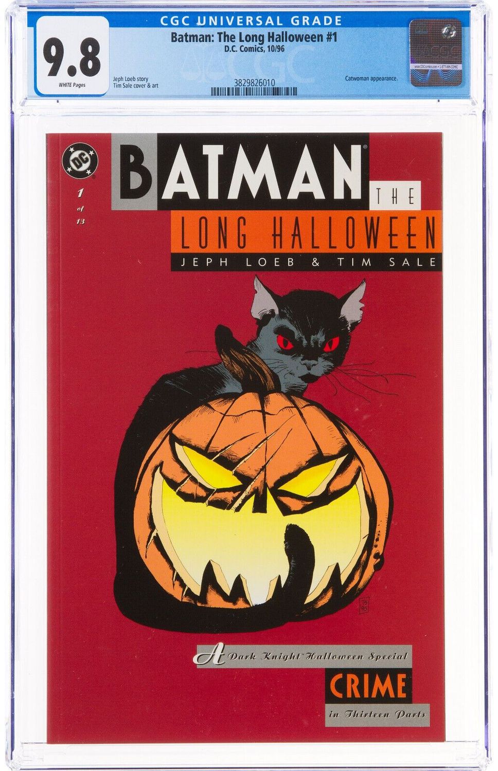 Batman The Long Halloween 1 CGC 9.8 Comic