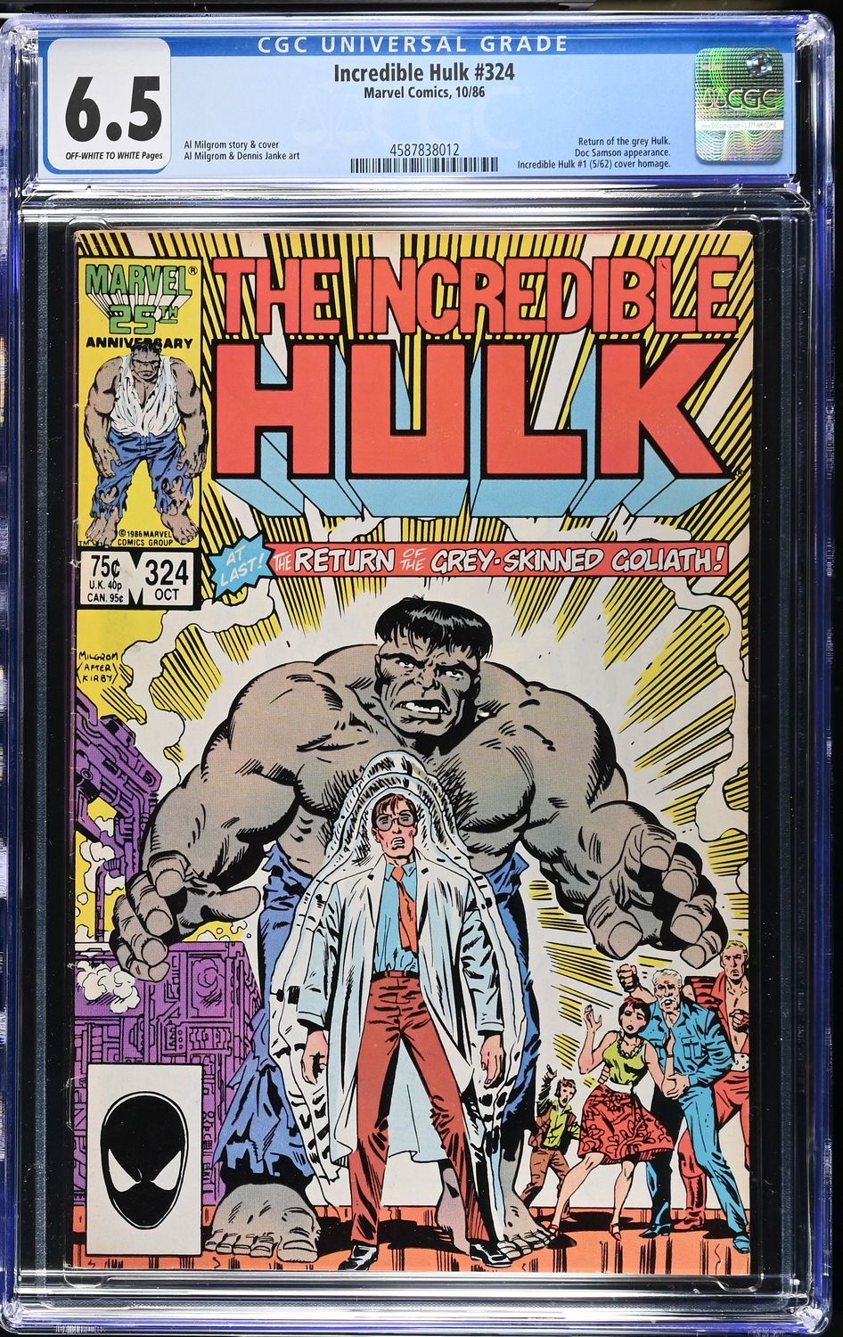 Incredible Hulk Issue 324 CGC 6.5
