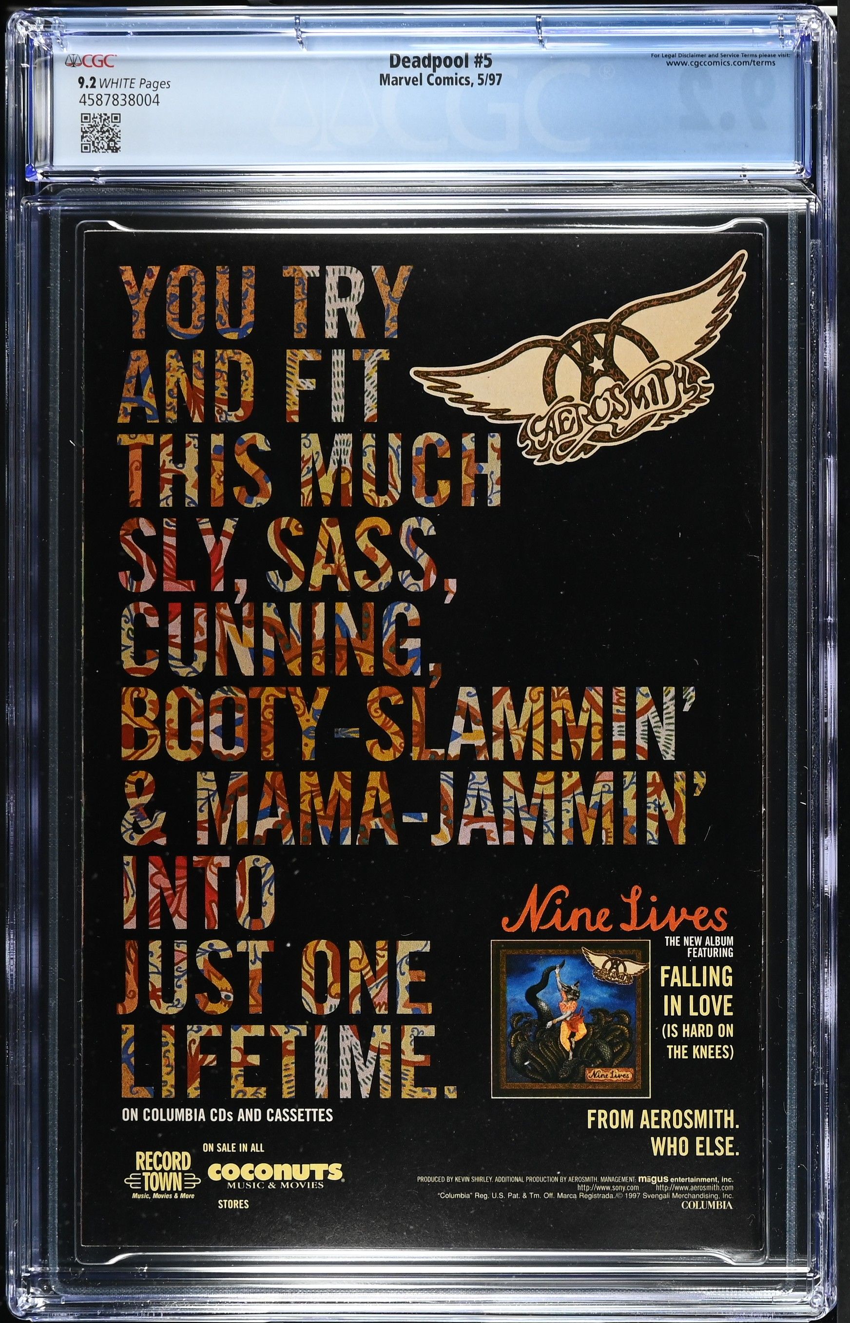 Deadpool Issue 5 CGC 9.2