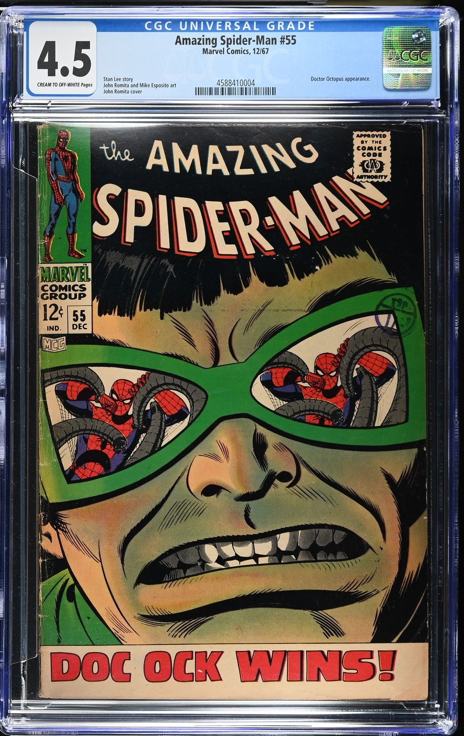 Amazing Spider-Man Issue 55 CGC 4.5