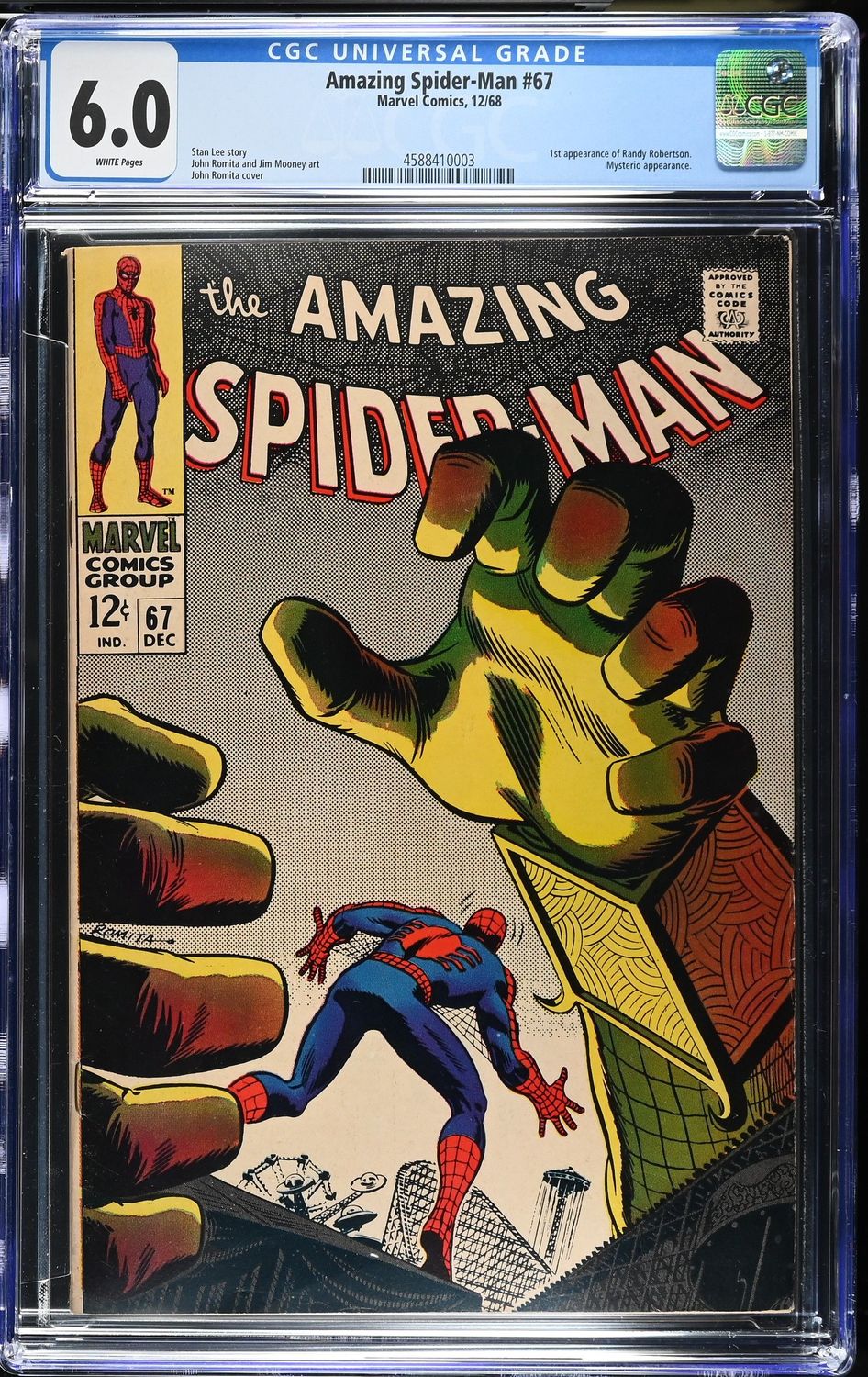 Amazing Spider-Man Issue 67 CGC 6.0