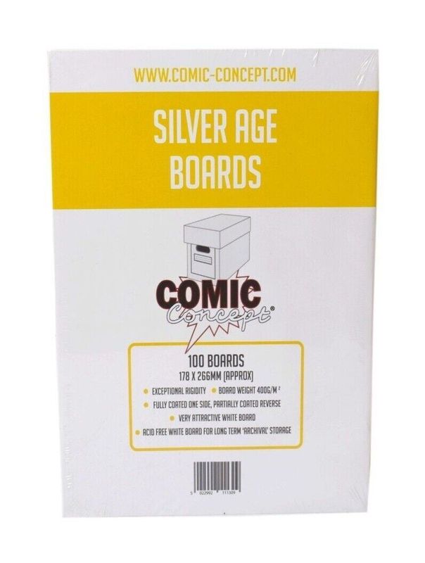 Comic Concept Backing Boards Silver Age  x 100