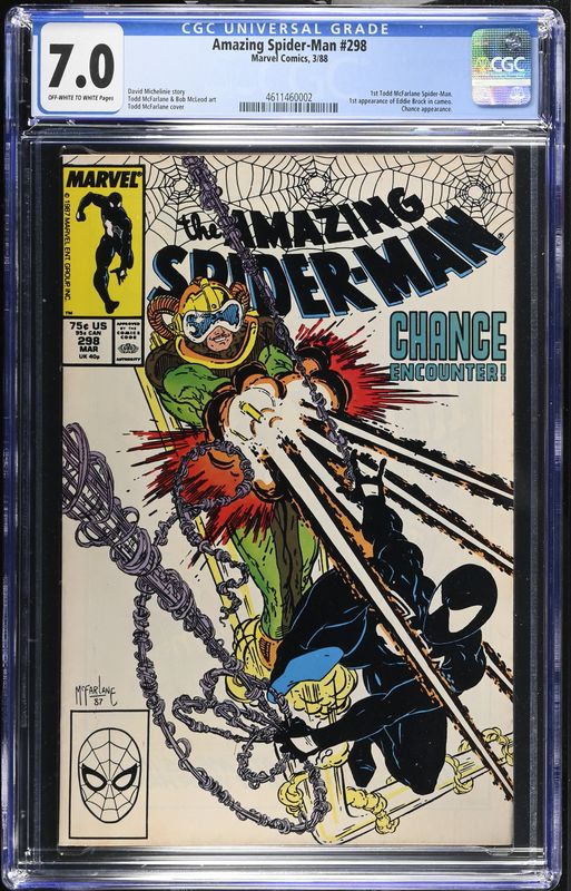 Amazing Spider-Man #298 CGC 7.0 1st Todd McFarlane Spider-Man