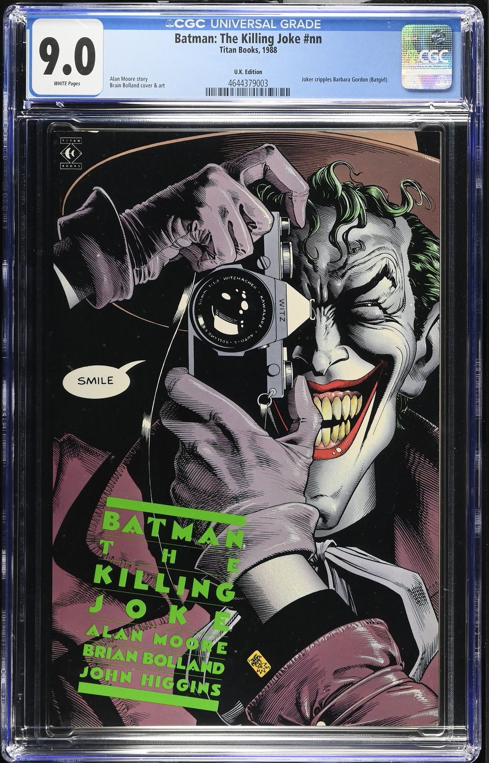 Batman The Killing Joke CGC 9.0 nn UK Edition Batman The Killing Joke CGC 9.0 nn UK Edition