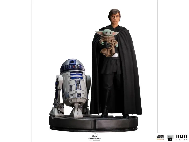 Luke Skywalker, R2-D2 and Grogu - Star Wars: The Mandalorian - Legacy Replica 1/4 - Iron Studios Luke Skywalker, R2-D2 and Grogu - Star Wars: The Mandalorian - Legacy Replica 1/4 - Iron Studios