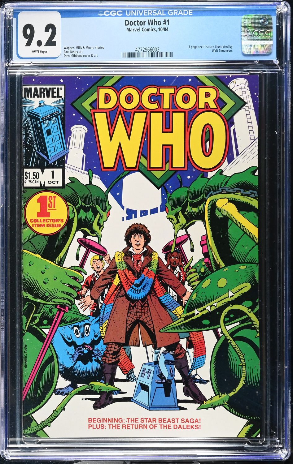 Doctor Who # 1 CGC 9.2