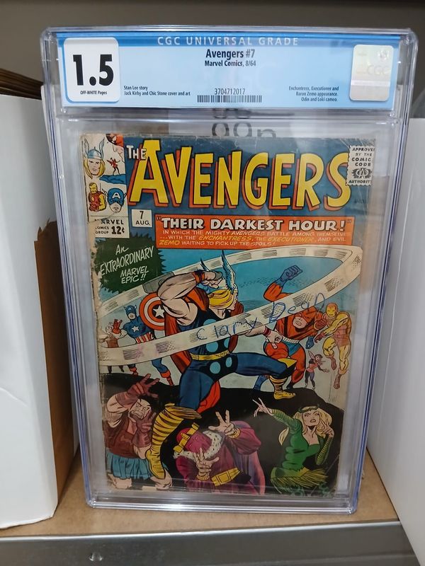 Avengers # 7 1964 CGC 1.5