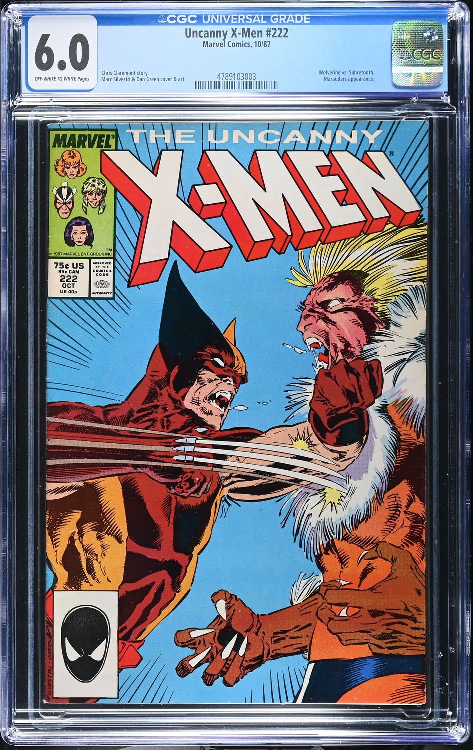 Uncanny X-Men # 234 CGC 8.0 Key Issue Comic