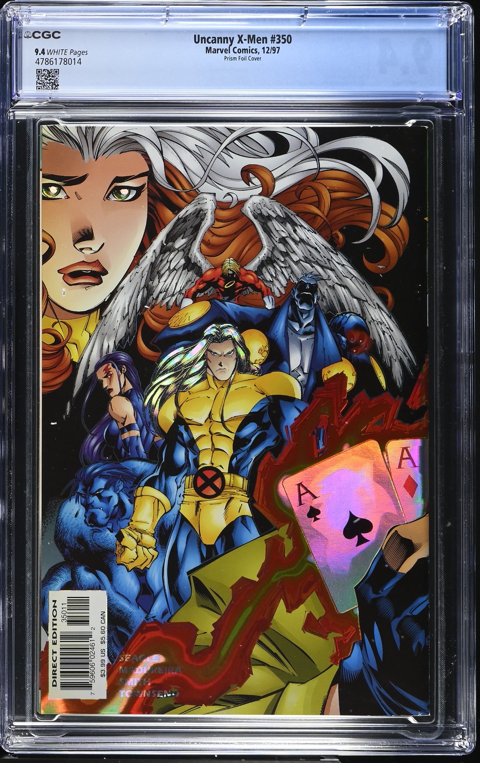 Uncanny X-Men # 350 CGC 9.4 Foil Cover Key Issue