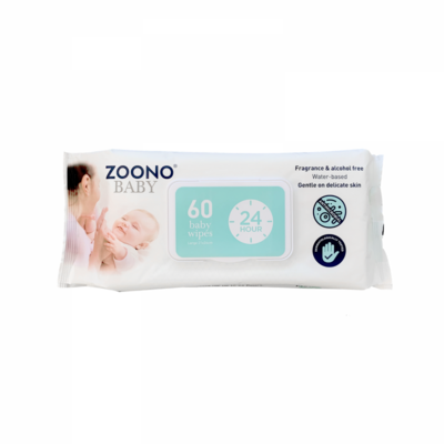 Zoono® Germ-Free Baby Wipes (60 pack)