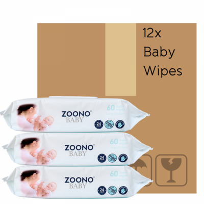Zoono® GermFree Baby Wipes (12 packs)