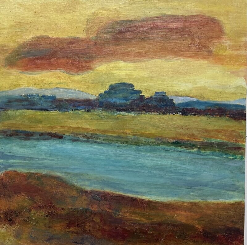 "Irish Coast - Red Cloud"