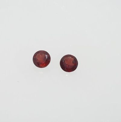 Pair of Garnet Gemstones