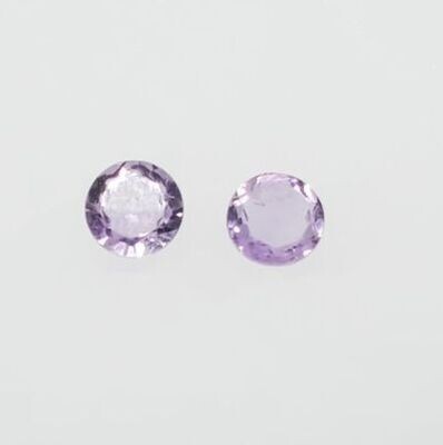 Pair of Amethyst Gemstones