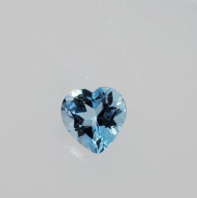 Blue Topaz Gemstone - Heart