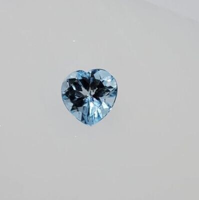 Blue Topaz Gemstone - Heart