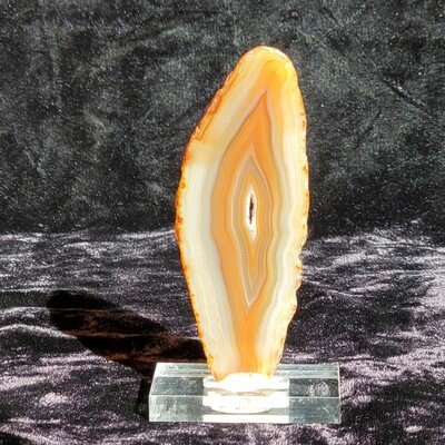 Agate Slice on Acrylic Base - Natural
