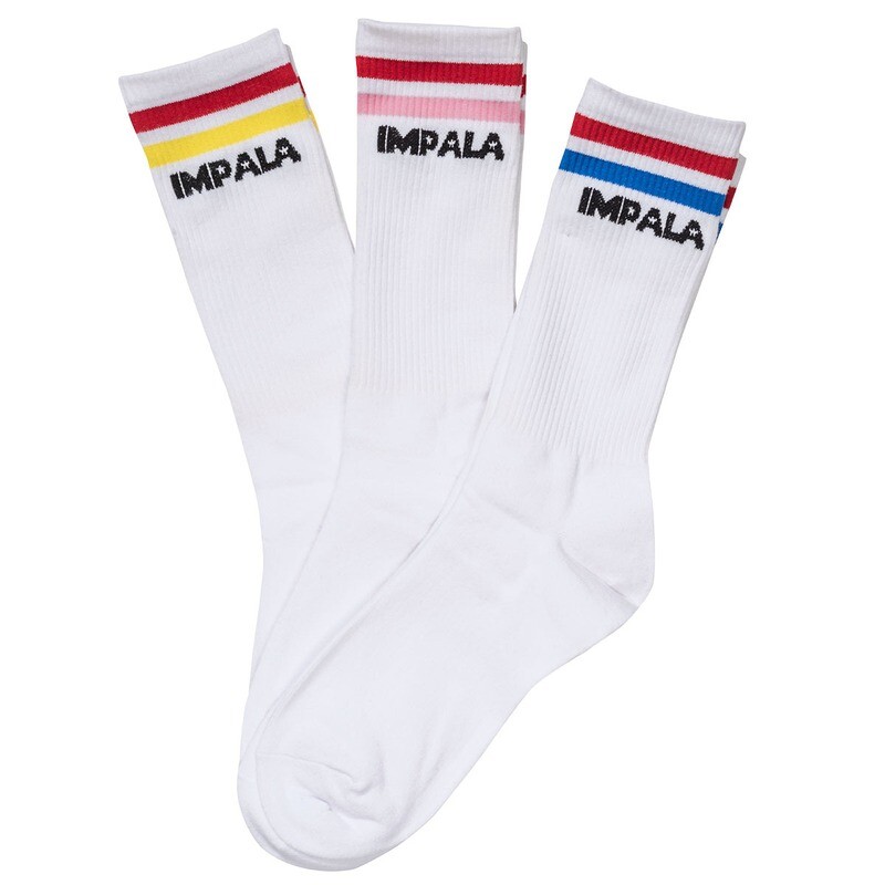 Impala Socks Multi Colour Stripe - 3 Pack