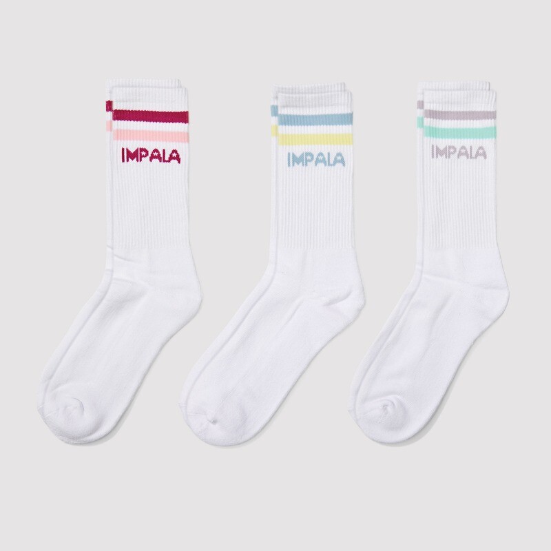 Impala Socks Pastel Stripe -  3 Pack