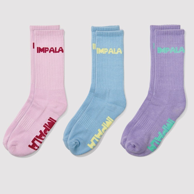 Impala Socks Pastel Skate - 3 Pack