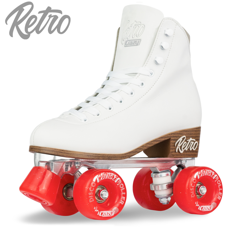 Crazy Adult Retro Quads - White
